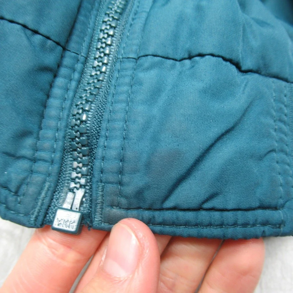 Columbia Jacket Mens Large Sea Blue‎ Fleece Lined Insulated Bomber Winter VTG